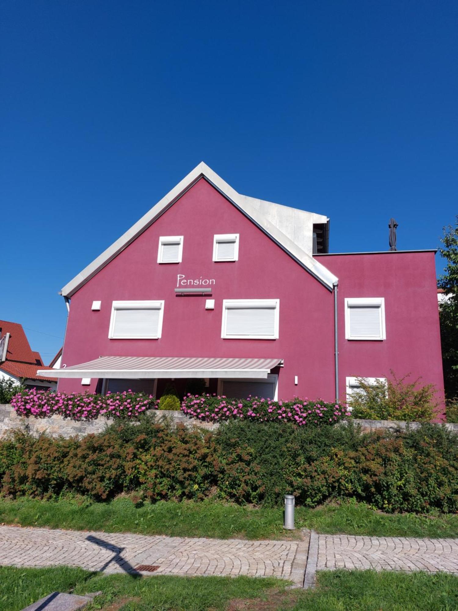 Pension Am Kirchberg Wehringen Exteriör bild